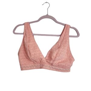 Secret Treasures Peach Lace Women's Bralette Size L